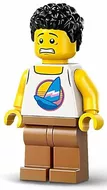 cty1735 - LEGO minifigura férfi, fehér trikóban