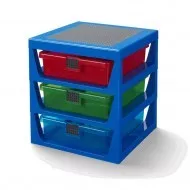 40950002 - LEGO 3 fiókos tároló állvány, kék