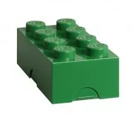 40231734 LEGO Tároló doboz 2x4-es, uzsonnás doboz, sötétzöld színben