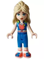 frnd640 - LEGO Friends Hanna minifigura kék ruhában