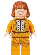 hp340 - LEGO Harry Potter minifigura - Molly Weasley, világos narancssárga ruha