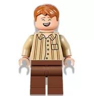 hp343 - LEGO Harry Potter minifigura - George Weasley, csíkos ing