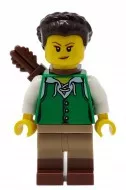 idea083 - LEGO női íjász minifigura tegezzel