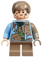 jw099 - LEGO Jurassic World Tim Murphy minifigura, saras