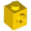 87087c3 - LEGO sárga kocka 1 x 1 méretű oldalán 1 bütyökkel