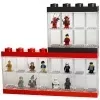 40660001 - LEGO piros minifigura kiállító, tároló doboz 16 minifigurához