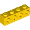 30414c3 - LEGO sárga kocka 1 x 4 méretű oldalán 4 bütyökkel