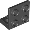 99207c11 - LEGO fekete lap 1 x 2 - 2 x 2 inverz fordító