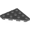 30503c85 - LEGO sötétszürke lap 4 x 4 méretű levágott sarokkal