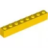 3008c3 - LEGO sárga kocka 1 x 8 méretű
