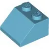 3039c156 - LEGO közepes azúr kocka 45° elem 2 x 2 méretű