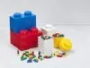 40301740 - LEGO Tároló doboz Kerek LEGO 1 x 1 henger alakú, világosszürke
