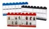 40660005 - LEGO kék minifigura kiállító, tároló doboz 16 minifigurához