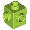 4733c34 - LEGO lime kocka 1 x 1 méretű, 4 oldalán bütyökkel