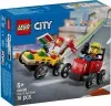 60458 - LEGO City - Pizzásautó vs. tűzoltóautó, versenyautós csomag