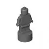 90398c85 - LEGO sötétszürke minifigura trófea szobrocska