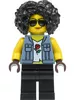 cty1330 - LEGO minifigura stutntz kaszkadőr nő farmerkabátban