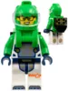 cty1694 - LEGO minifigura Asztronauta zöld űrruhában