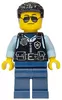 cty1751 - LEGO minifigura Rendőr férfi, napszemüvegben