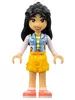 frnd583 - LEGO Friends Liann minifigura, világoskék mellényben