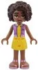 frnd656 - LEGO Friends Aliya minifigura levendula felsőben, sárga szoknya