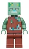 min088 - LEGO Minecraft Vízbefúlt Zombie minifigura (Drowned)