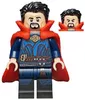 sh802 - LEGO Superheroes Doctor Strange minifigura, piros műanyag köpennyel